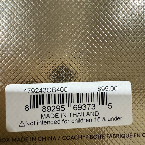 Coach Silver and Blue Bracelet new with tags in box - Picture 8 of 8